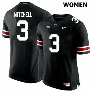 Women's Ohio State Buckeyes #3 Teradja Mitchell Black Nike NCAA College Football Jersey Outlet BPH7144HI